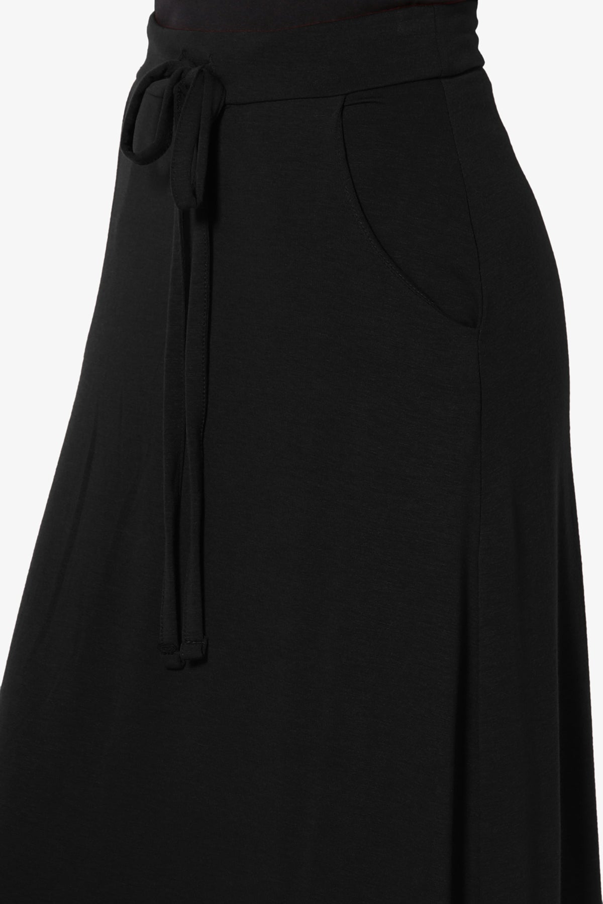 Izzie Drawstring Pocket Jersey Maxi Skirt