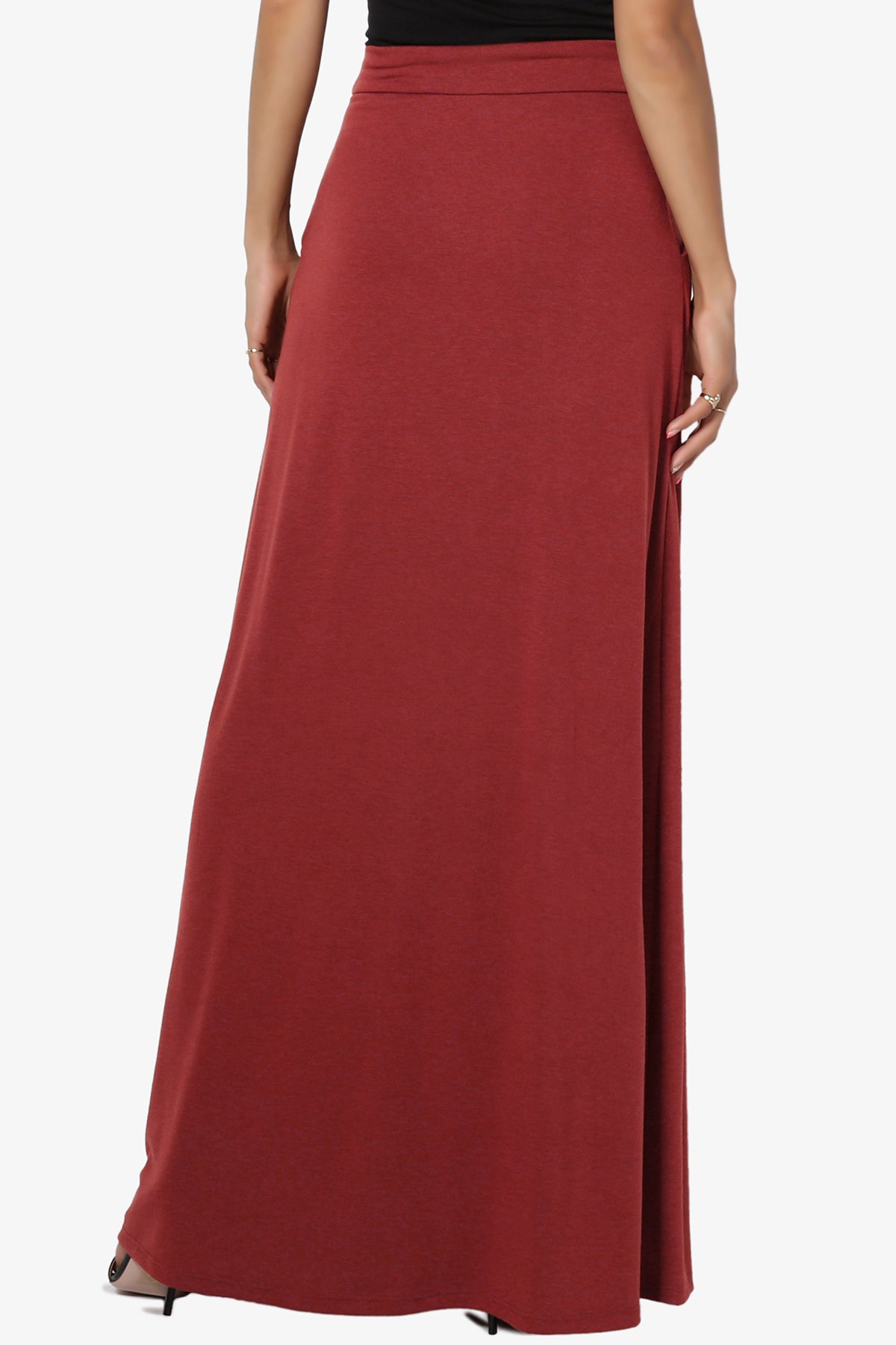 Izzie Drawstring Pocket Jersey Maxi Skirt