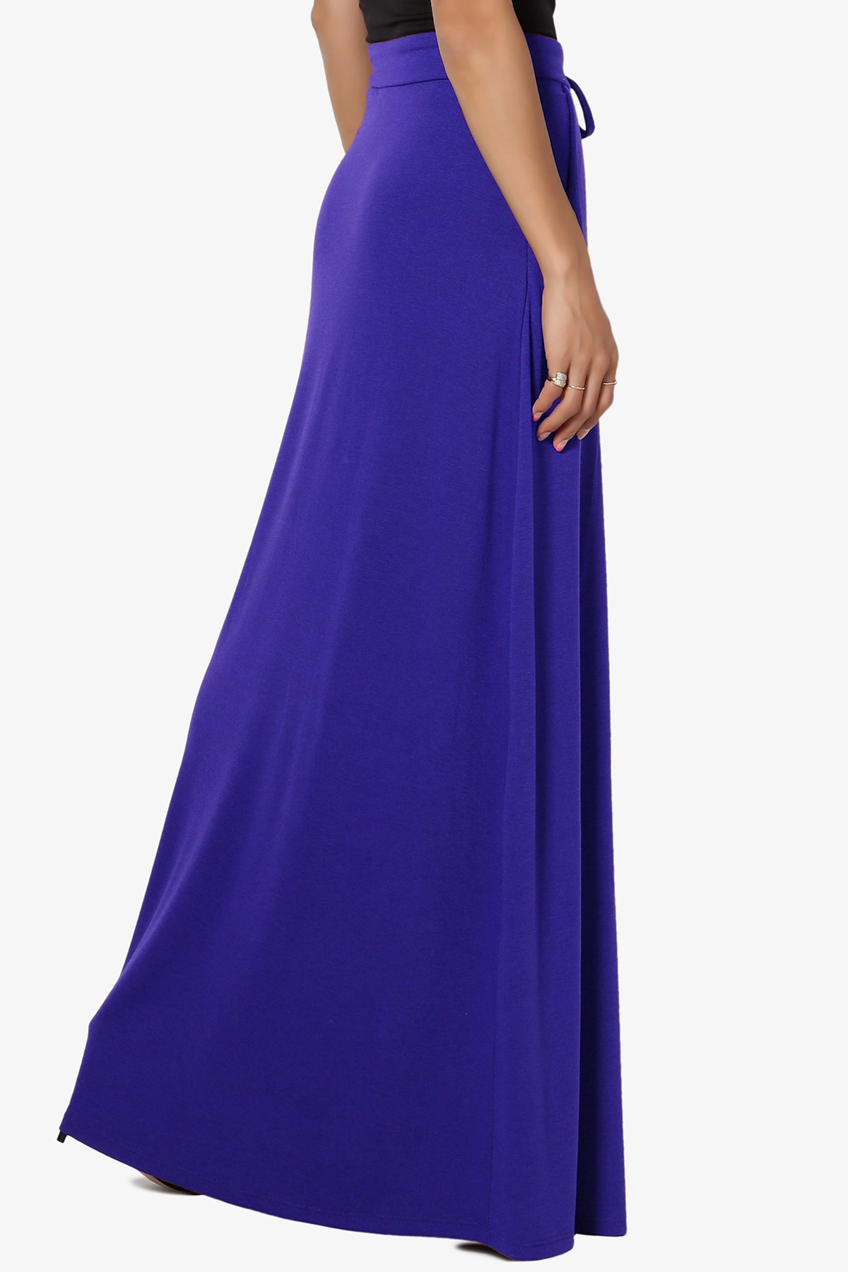 Izzie Drawstring Pocket Jersey Maxi Skirt