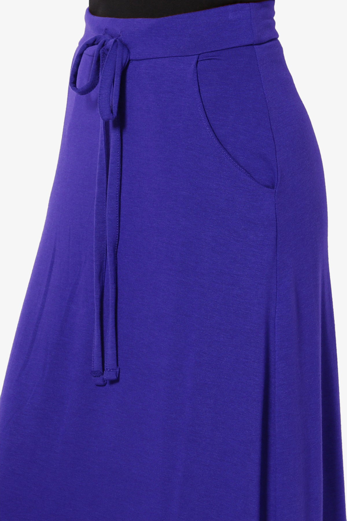 Izzie Drawstring Pocket Jersey Maxi Skirt