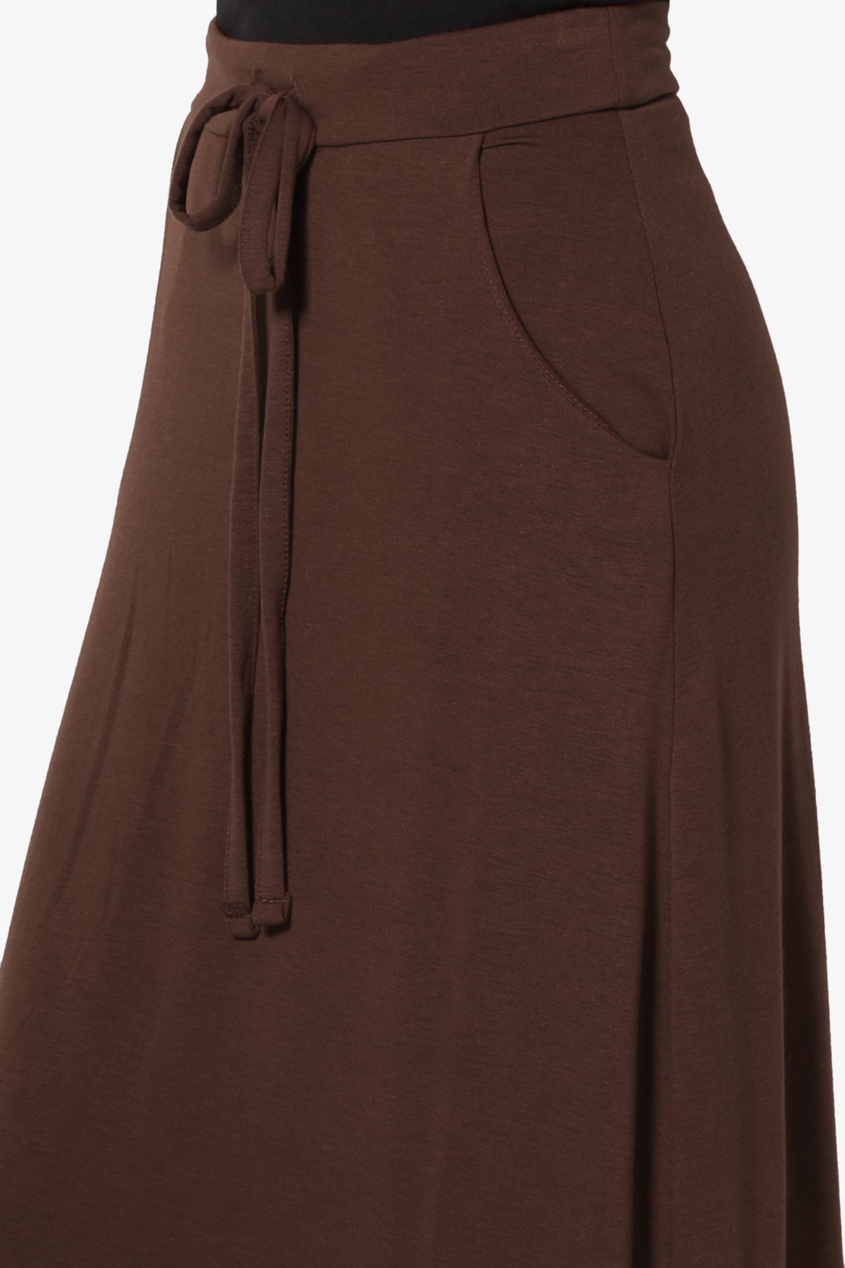 Izzie Drawstring Pocket Jersey Maxi Skirt