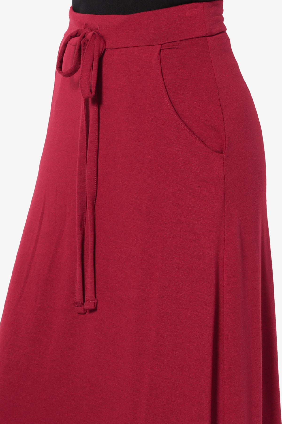 Izzie Drawstring Pocket Jersey Maxi Skirt