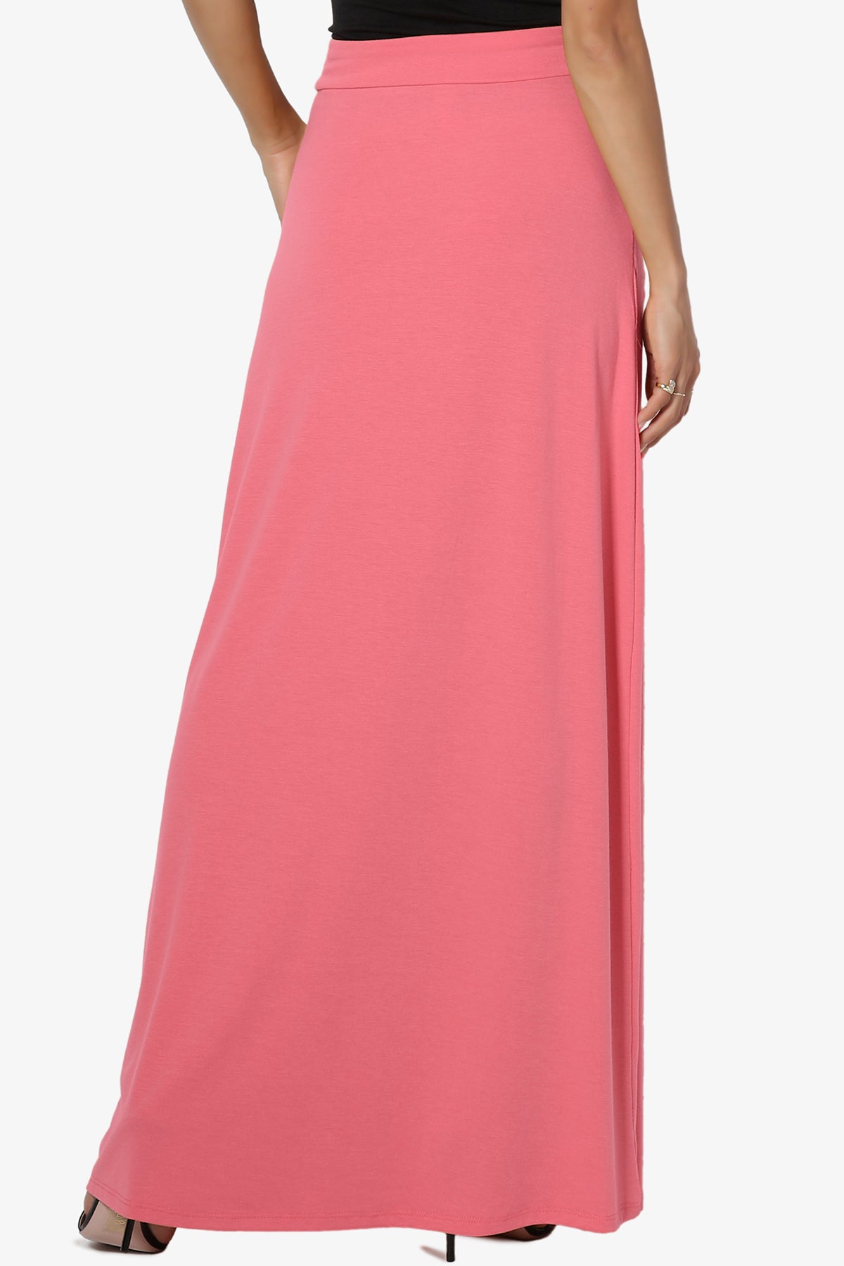 Izzie Drawstring Pocket Jersey Maxi Skirt