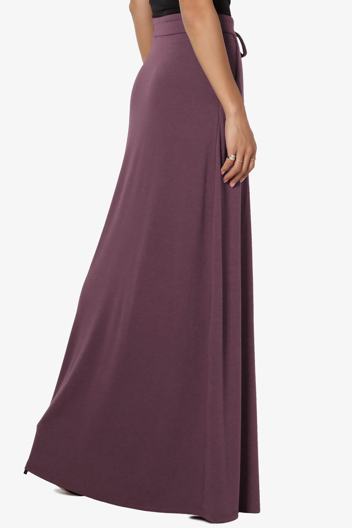 Izzie Drawstring Pocket Jersey Maxi Skirt