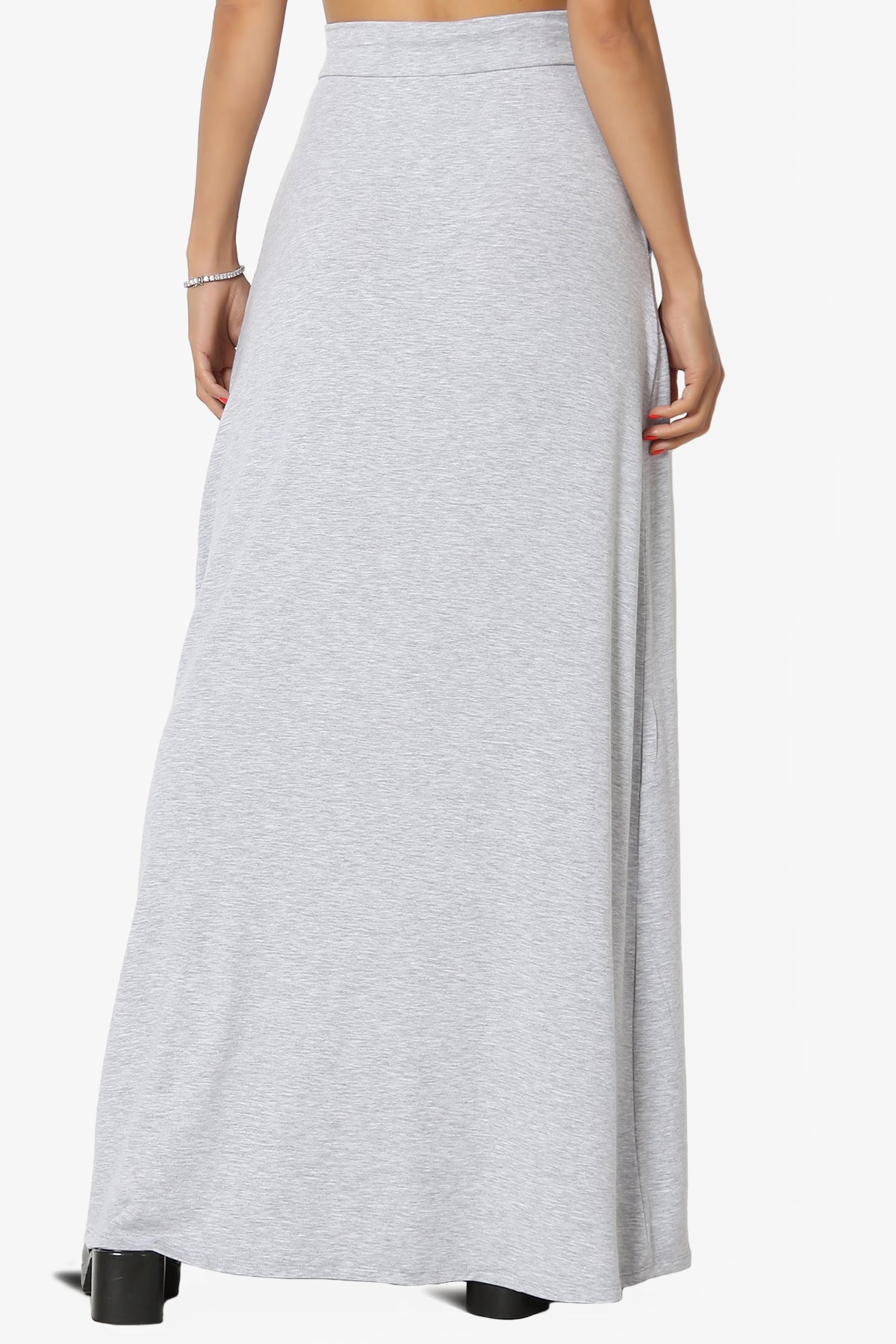 Izzie Drawstring Pocket Jersey Maxi Skirt
