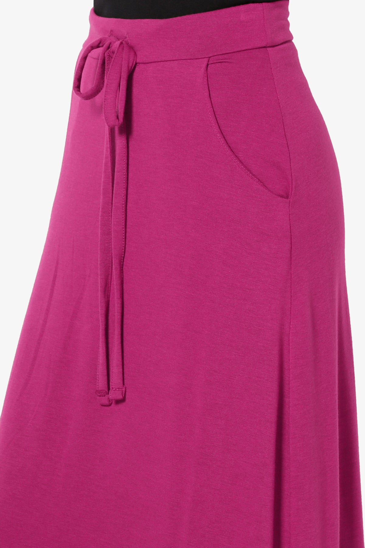Izzie Drawstring Pocket Jersey Maxi Skirt