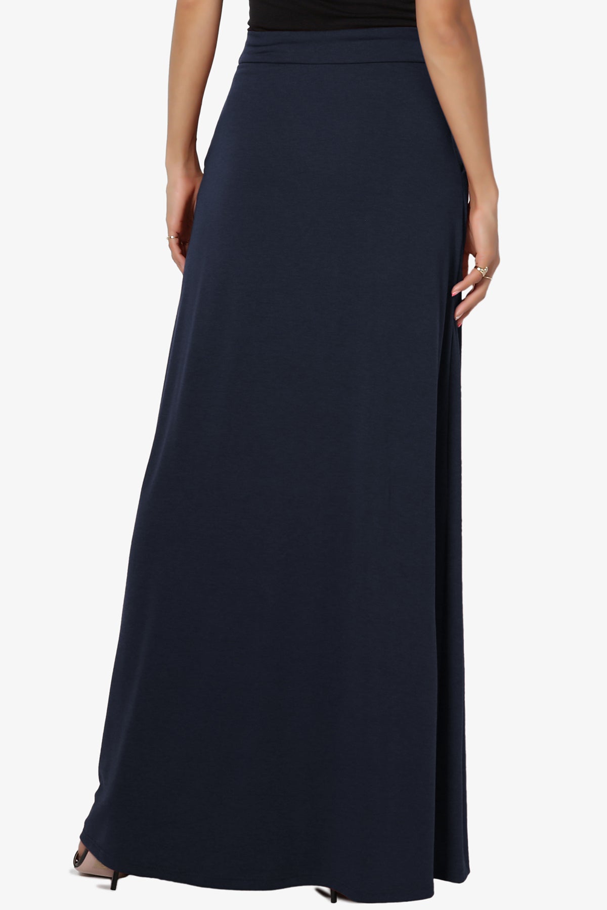 Izzie Drawstring Pocket Jersey Maxi Skirt PLUS