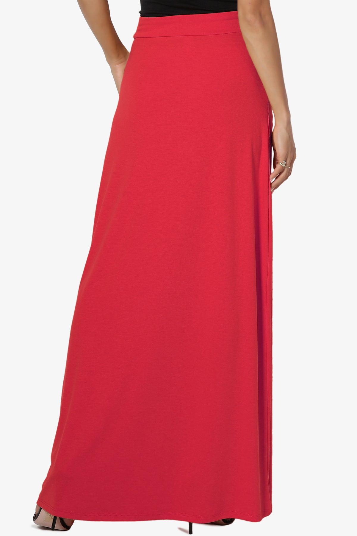 Izzie Drawstring Pocket Jersey Maxi Skirt