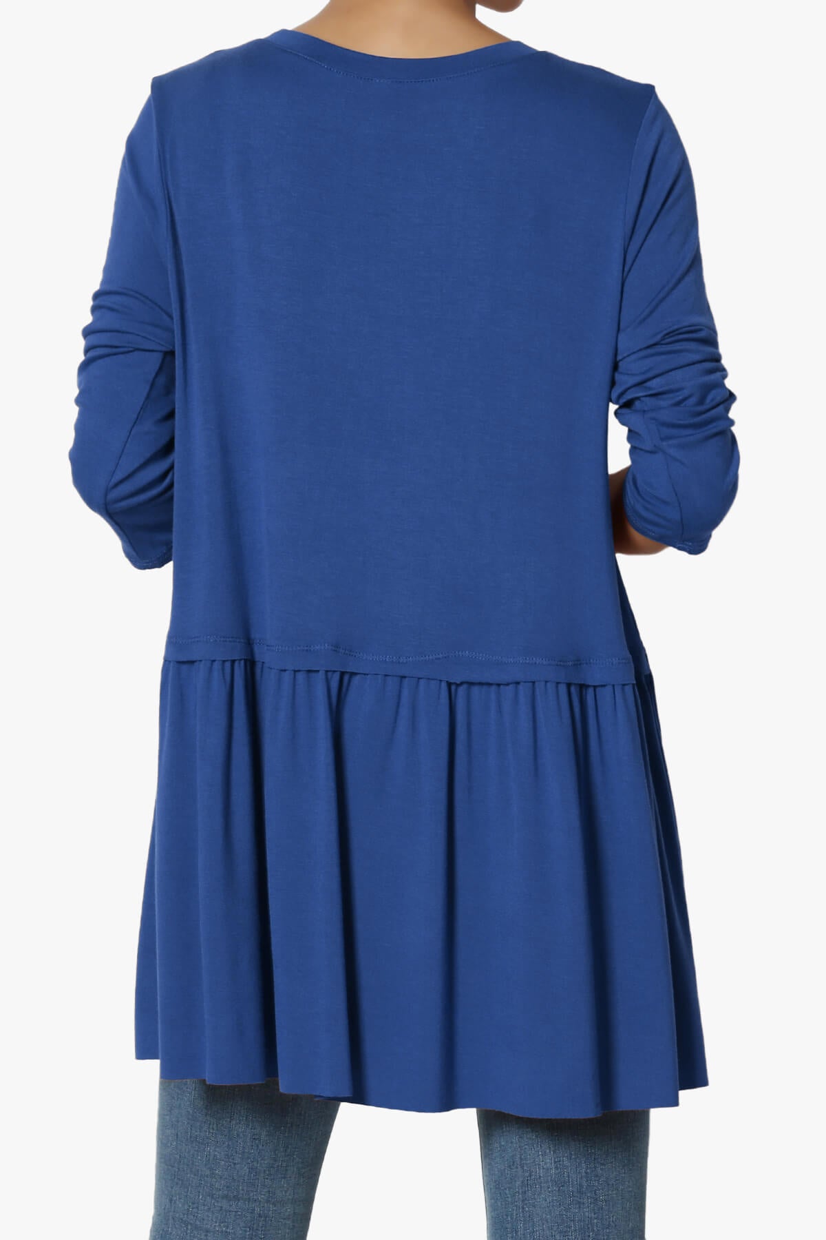 Tofino 3/4 Sleeve Pleated Peplum Top