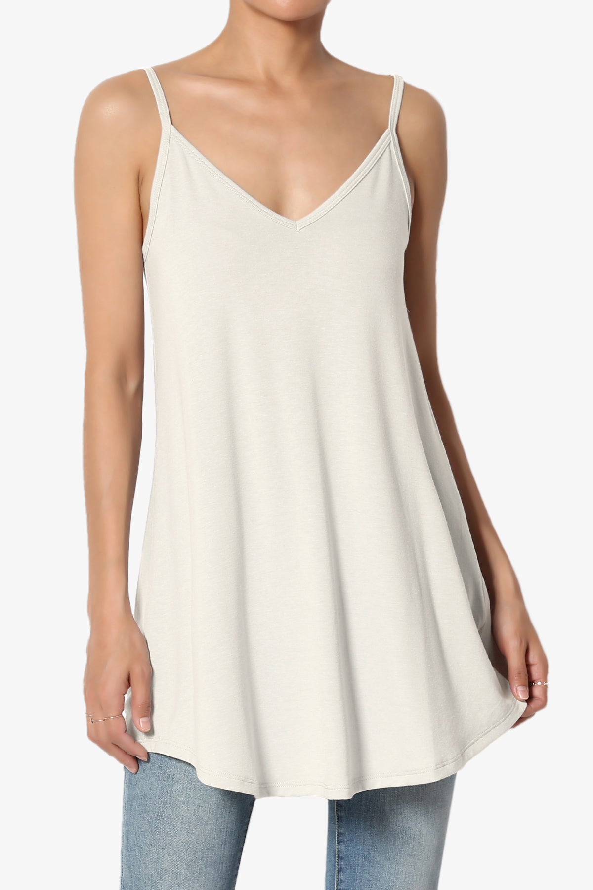 Chelsea Scoop & V Neck Flared Camisole Top MORE COLORS