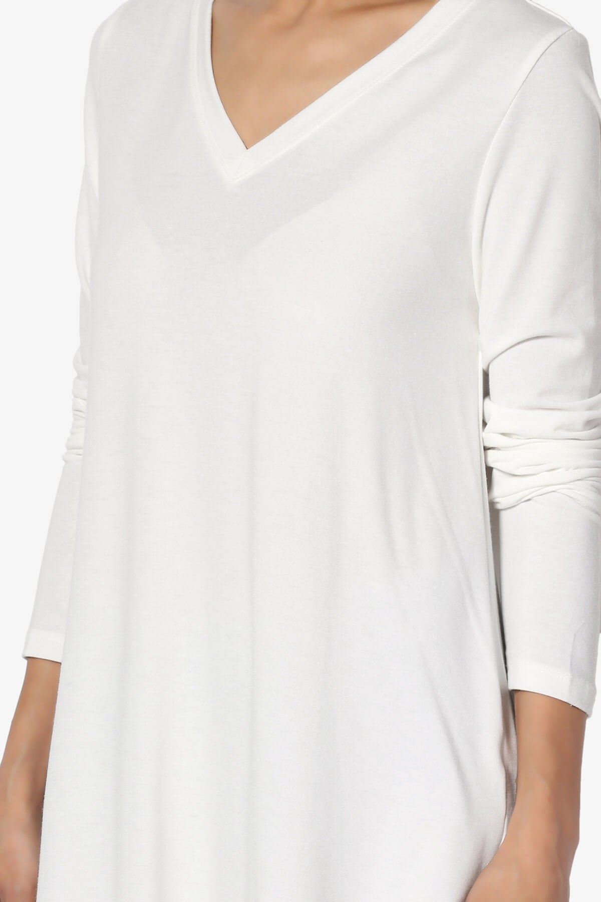 Ramada Long Sleeve Flowy Jersey Top BONE_5