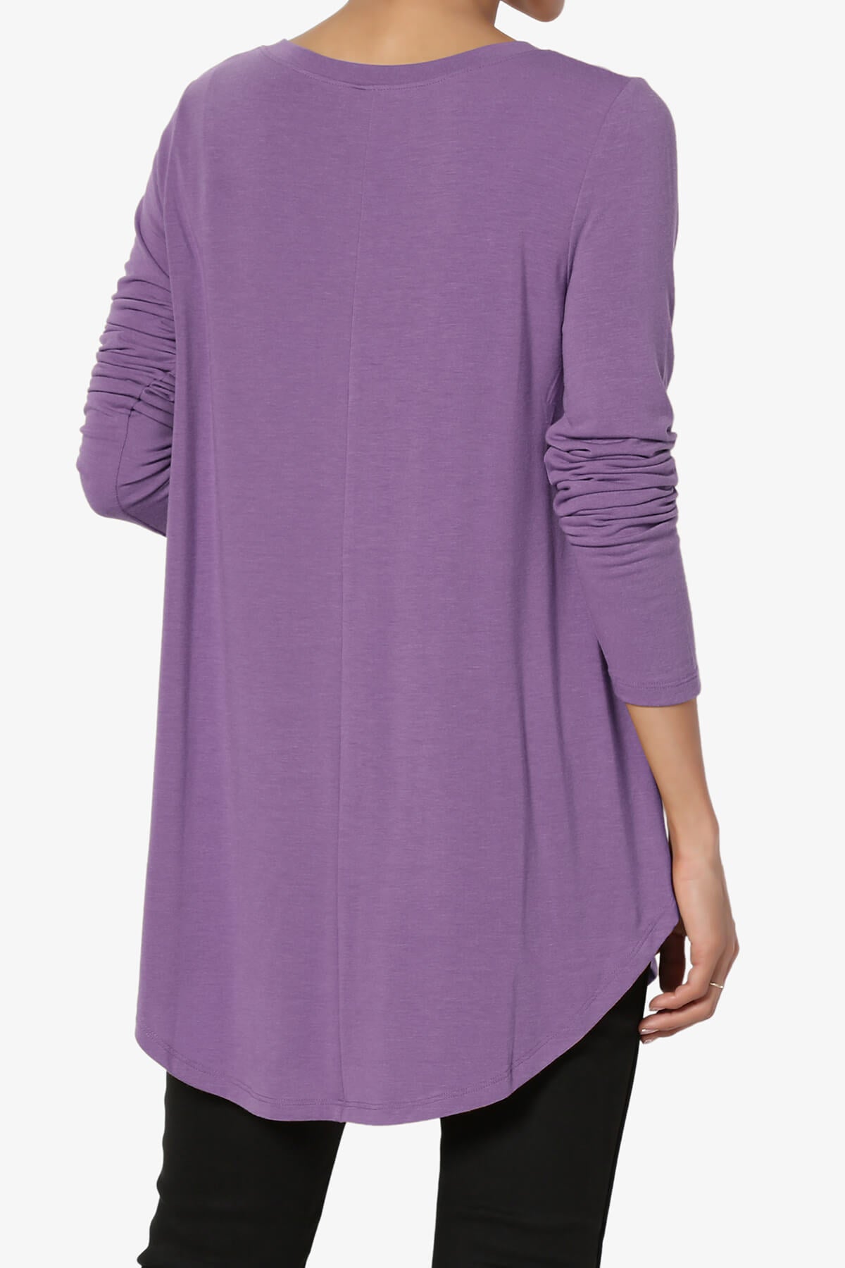 Ramada Long Sleeve Flowy Jersey Top LILAC_2
