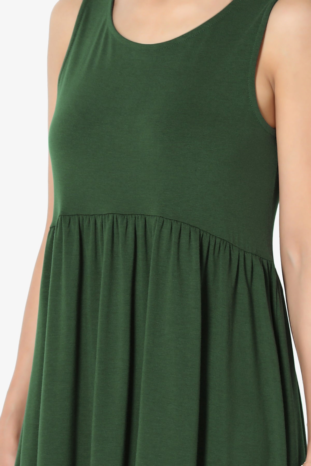 Maiika Sleeveless Babydoll Tunic Top