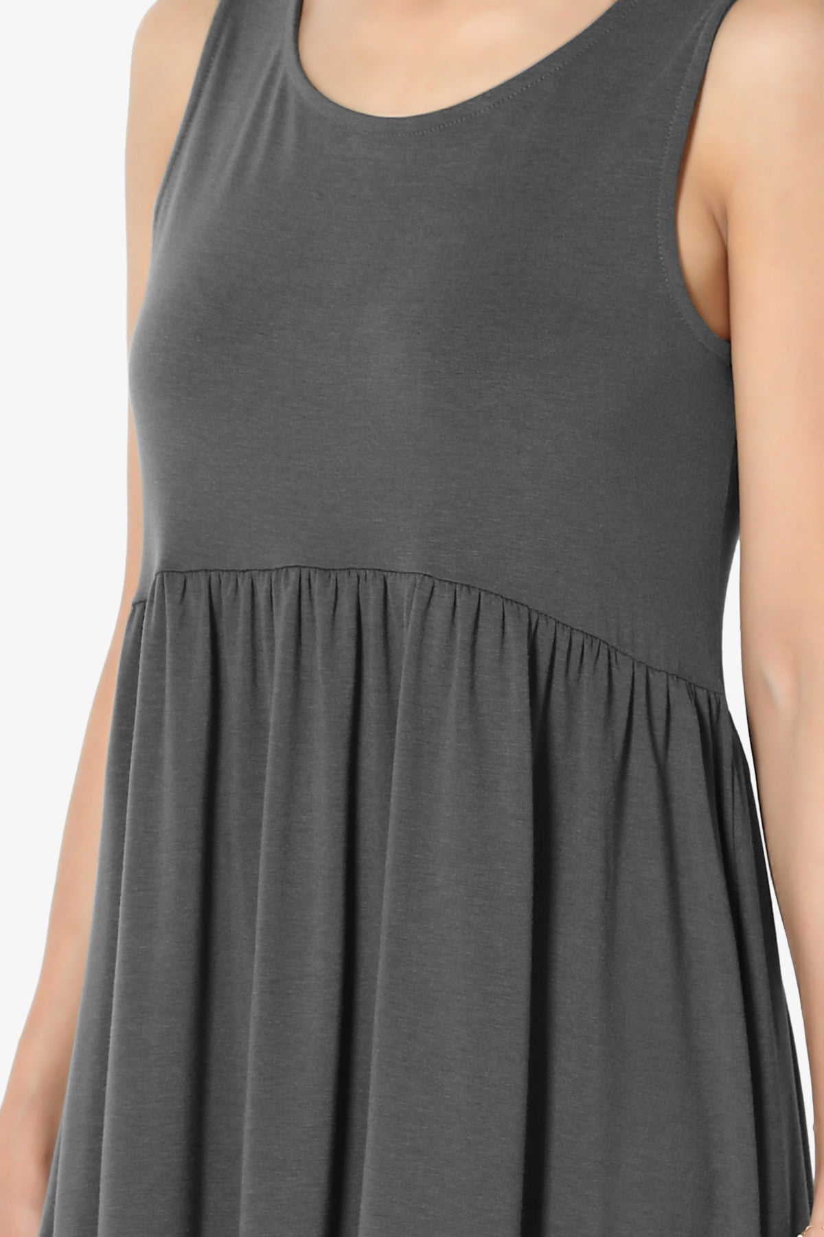 Maiika Sleeveless Babydoll Tunic Top