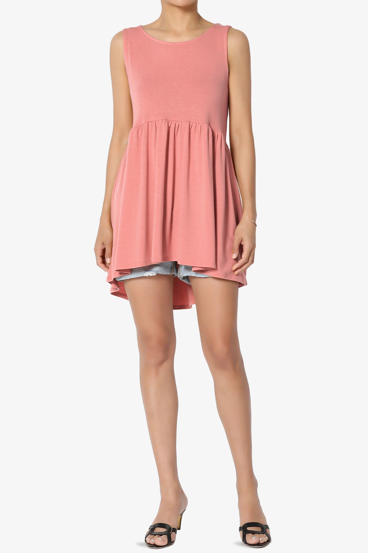 Maiika Sleeveless Babydoll Tunic Top PLUS