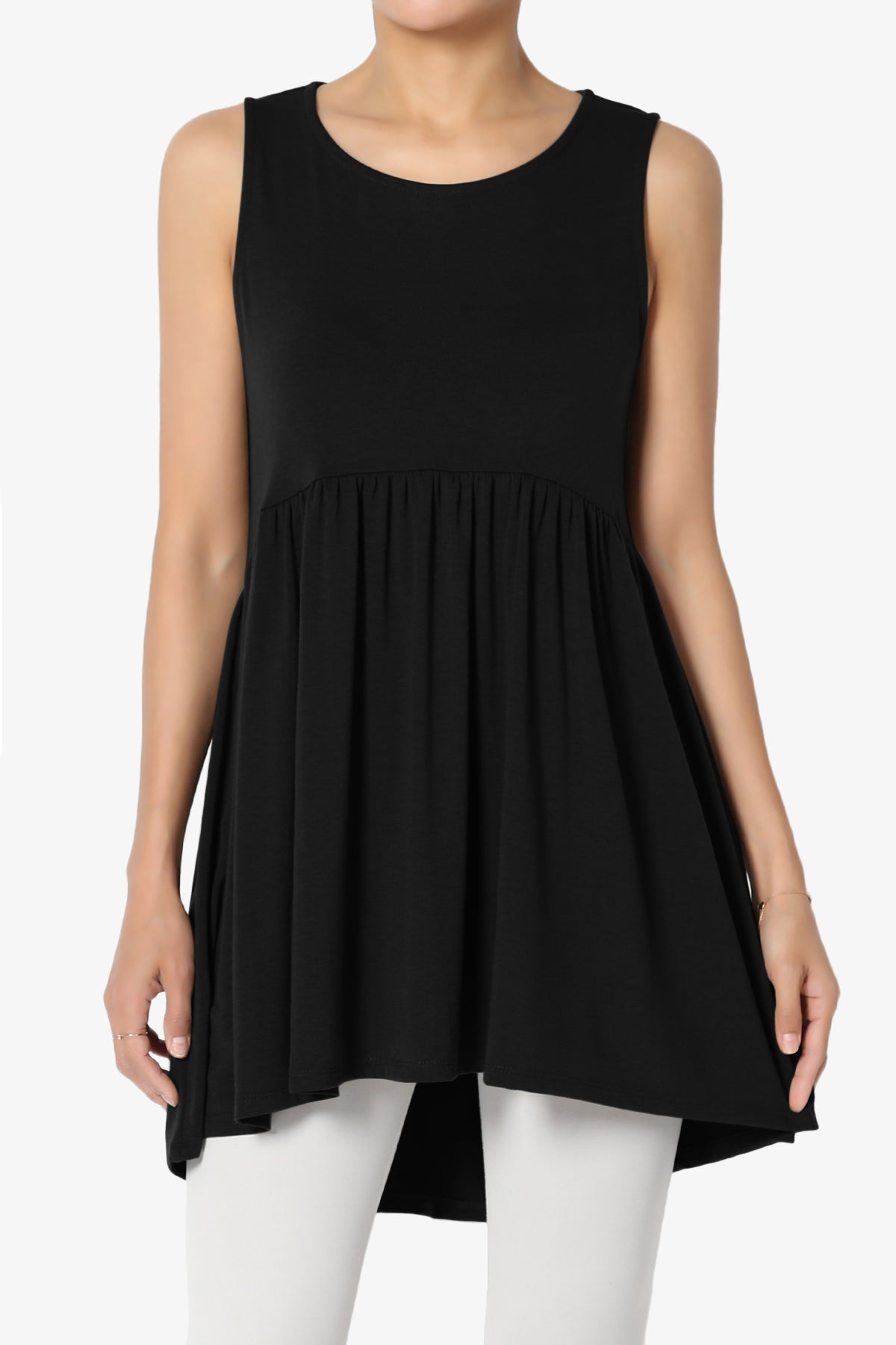 Maiika Sleeveless Babydoll Tunic Top PLUS