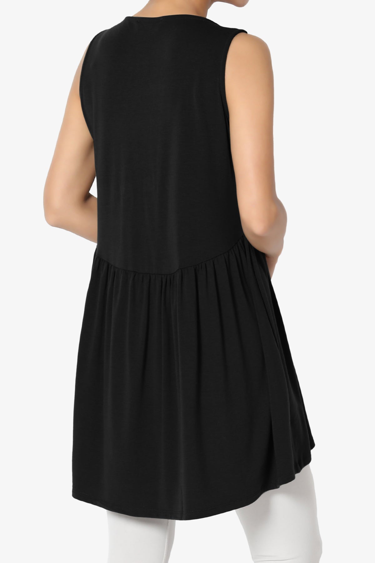 Maiika Sleeveless Babydoll Tunic Top