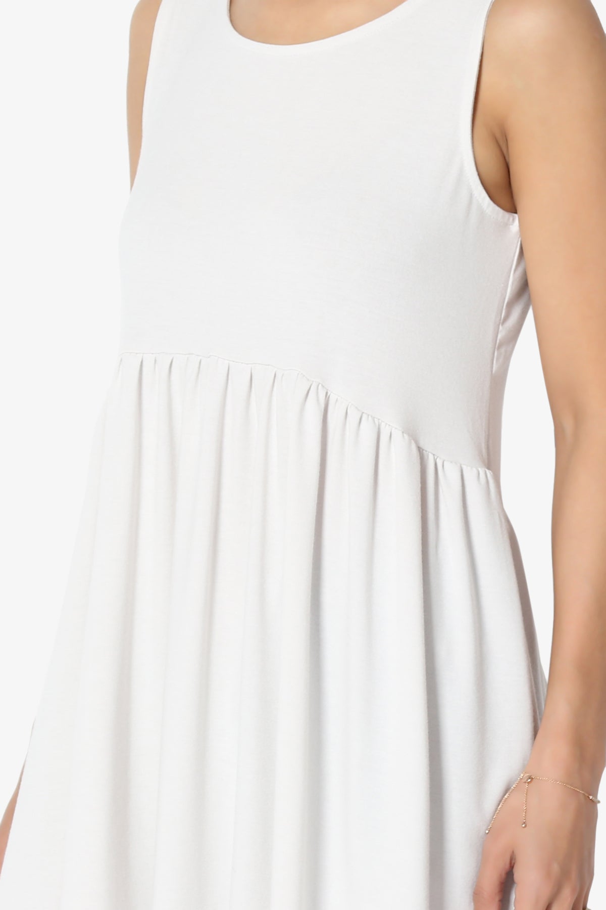 Maiika Sleeveless Babydoll Tunic Top PLUS