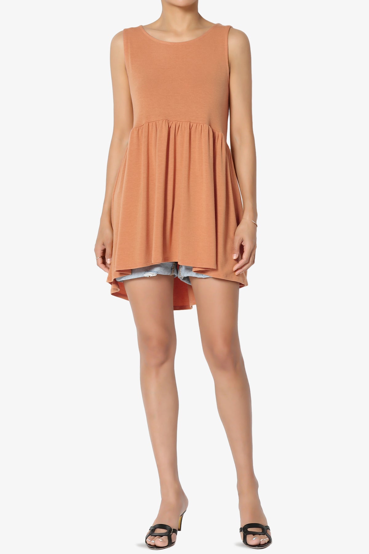 Maiika Sleeveless Babydoll Tunic Top PLUS