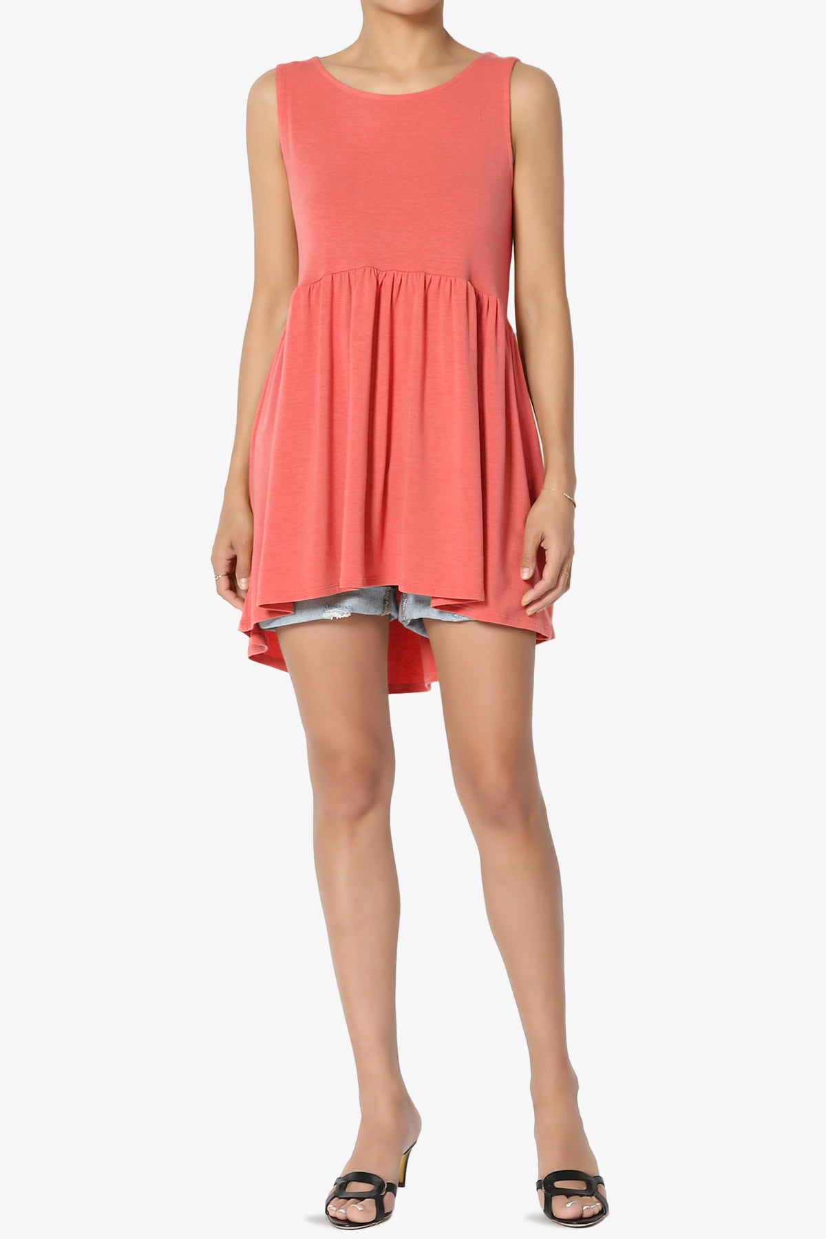 Maiika Sleeveless Babydoll Tunic Top PLUS