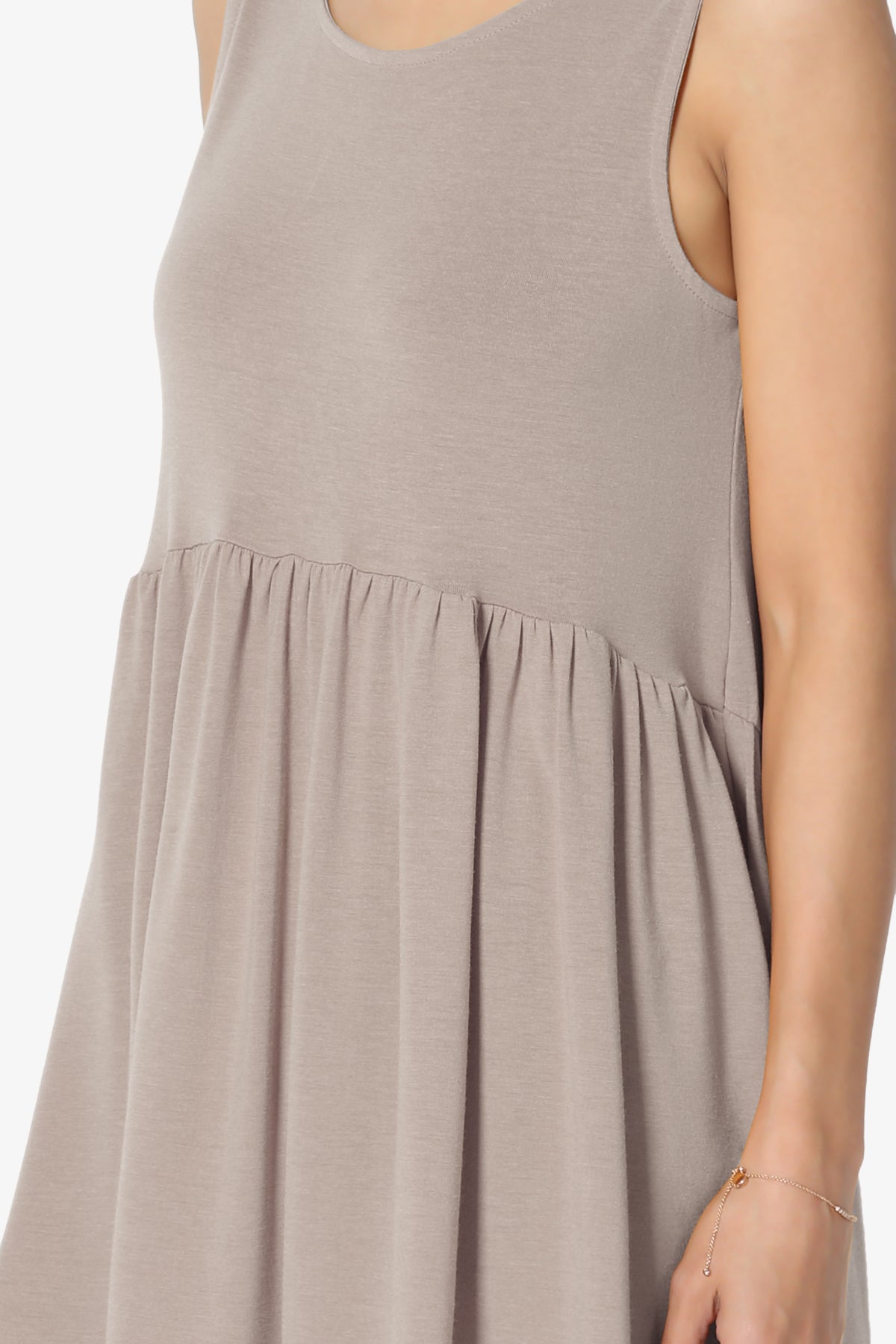 Maiika Sleeveless Babydoll Tunic Top PLUS