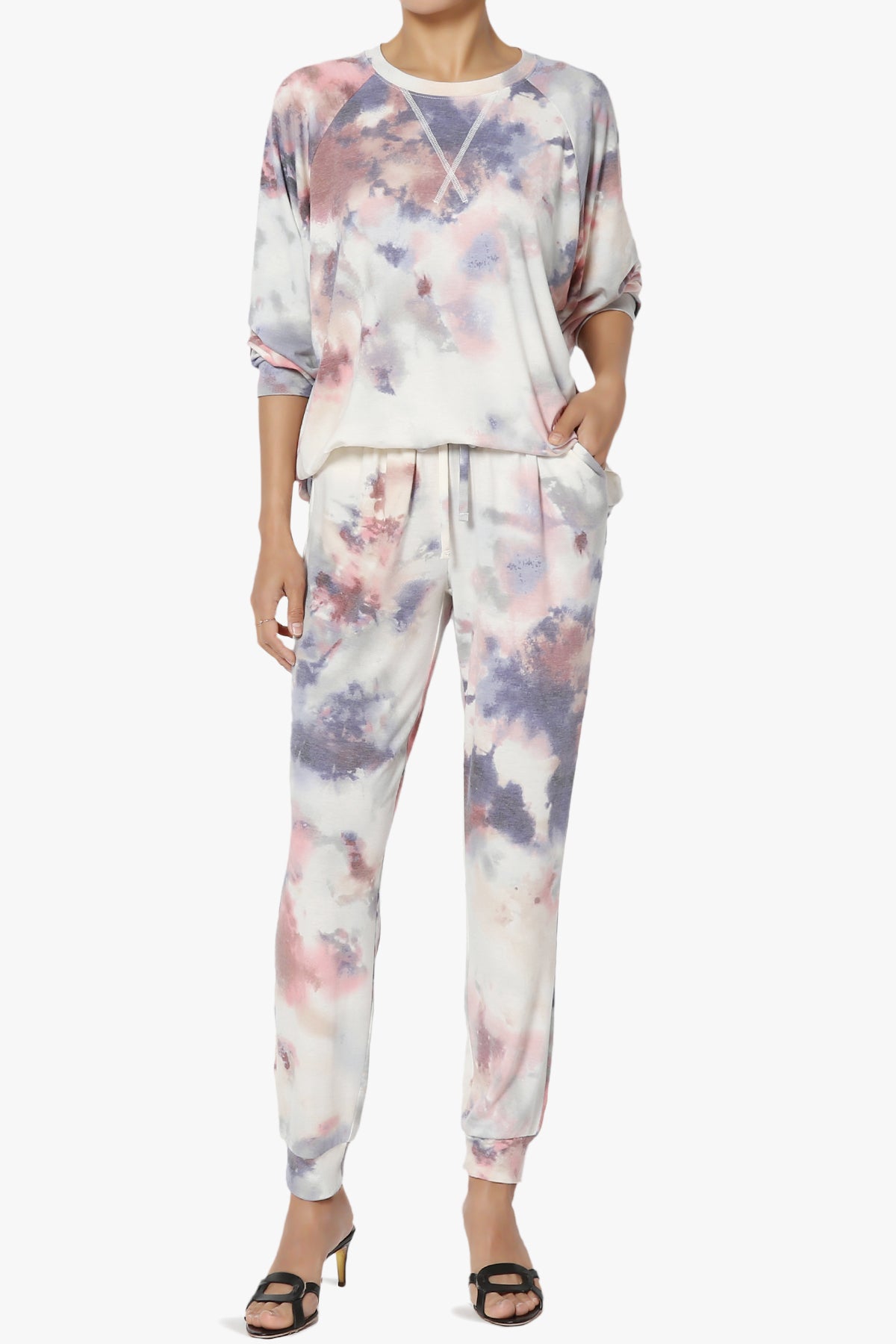 Shaniya Tie Dye Raglan Top & Jogger Pants Set