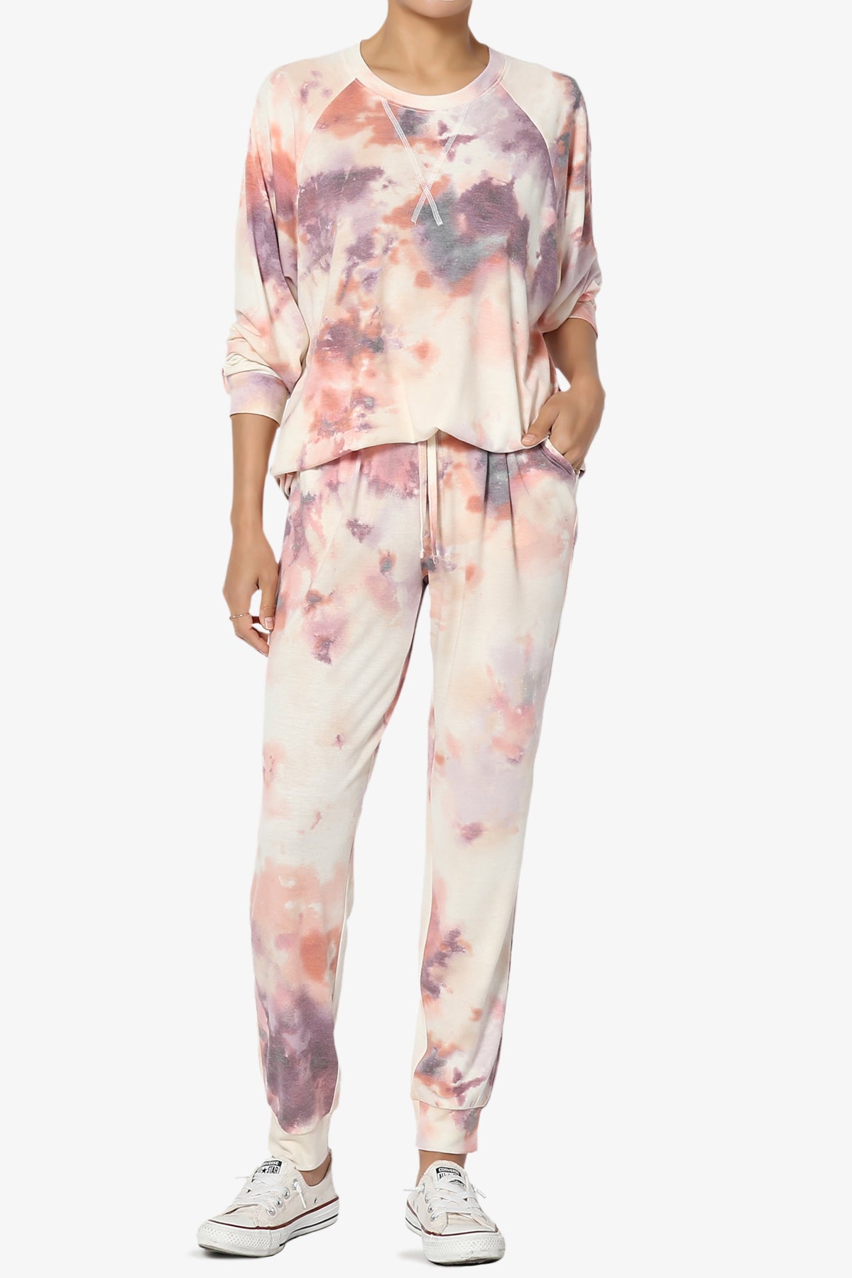 Shaniya Tie Dye Raglan Top & Jogger Pants Set