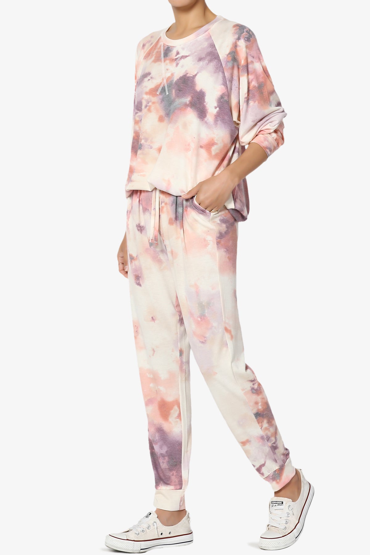 Shaniya Tie Dye Raglan Top & Jogger Pants Set