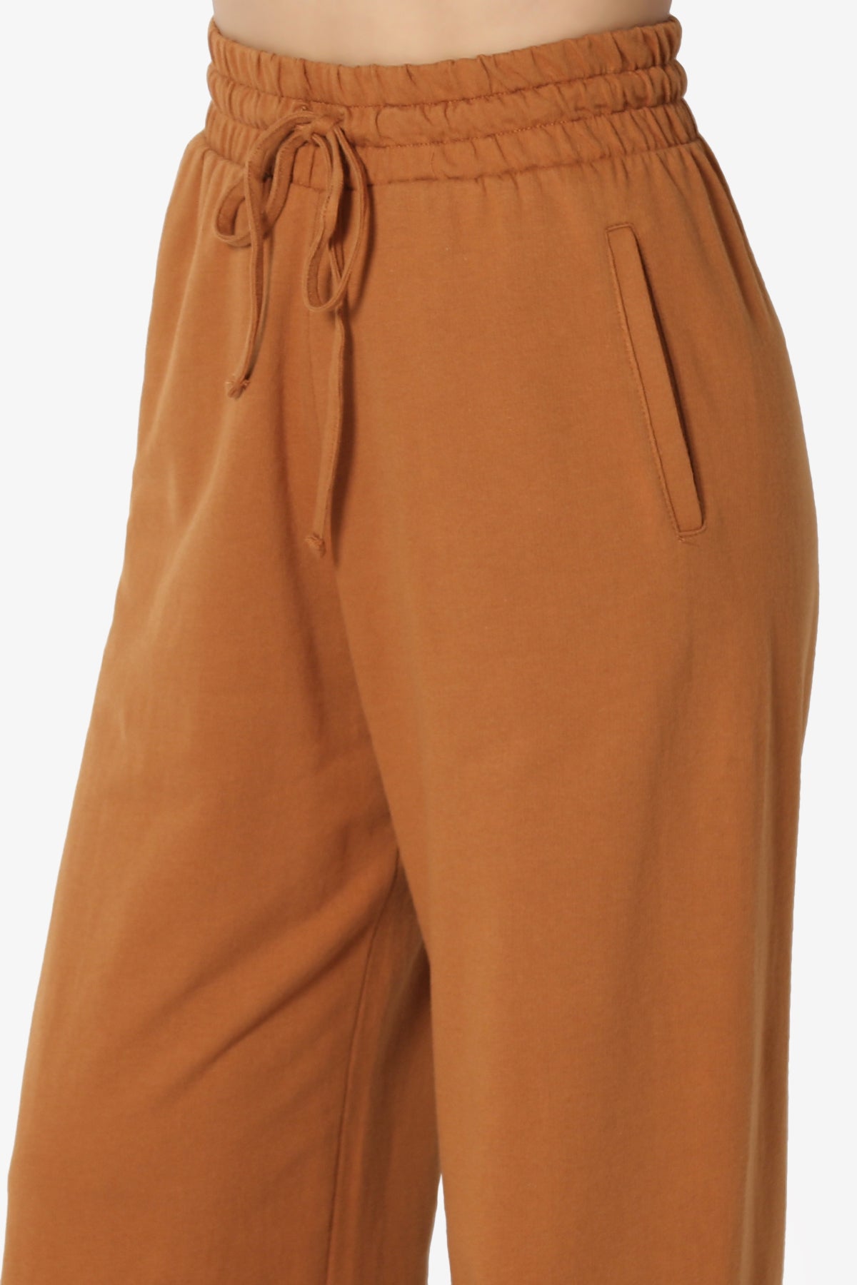 Nia Cotton Terry Wide Leg Track Pants