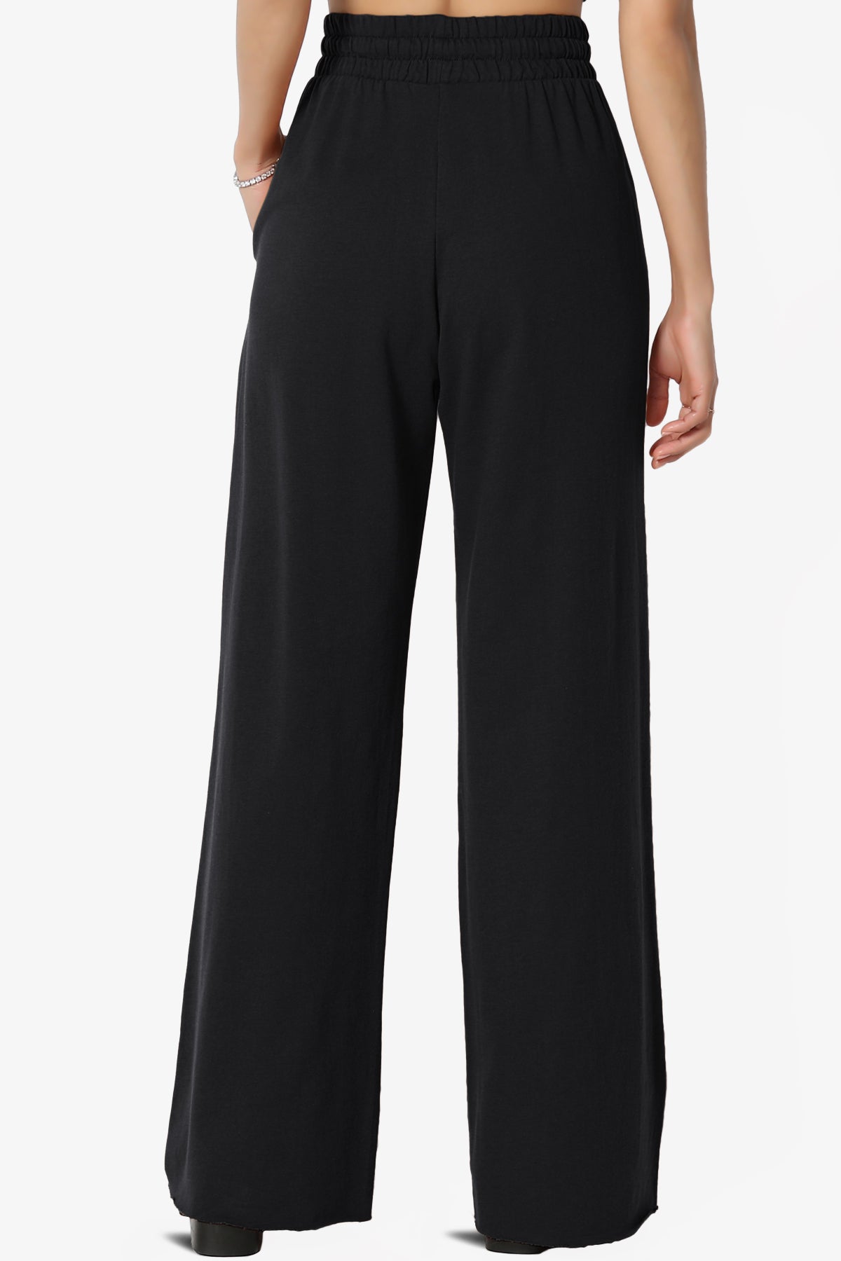 Nia Cotton Terry Wide Leg Track Pants