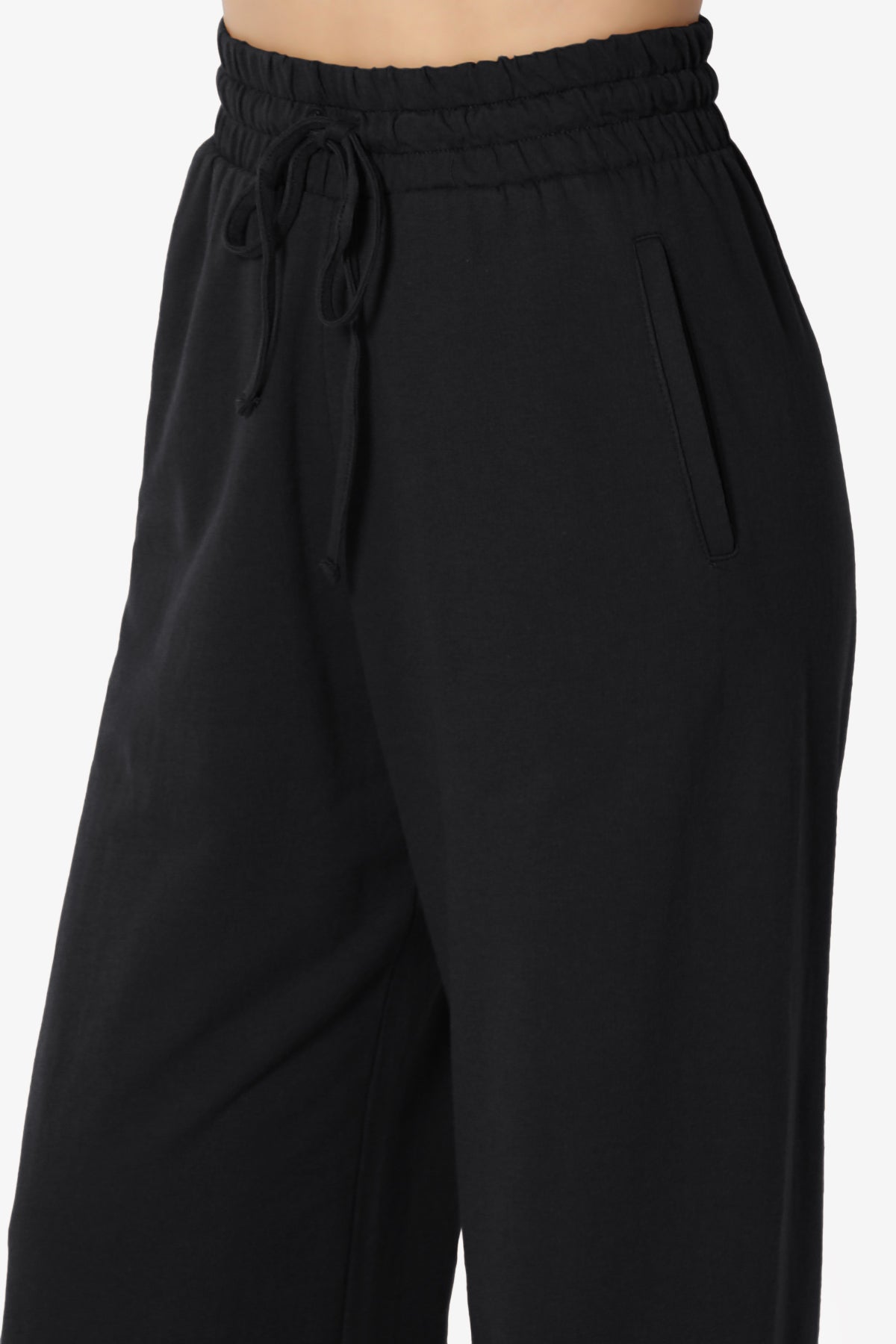 Nia Cotton Terry Wide Leg Track Pants