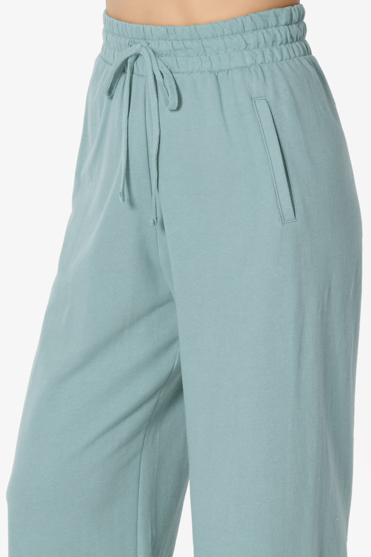 Nia Cotton Terry Wide Leg Track Pants PLUS