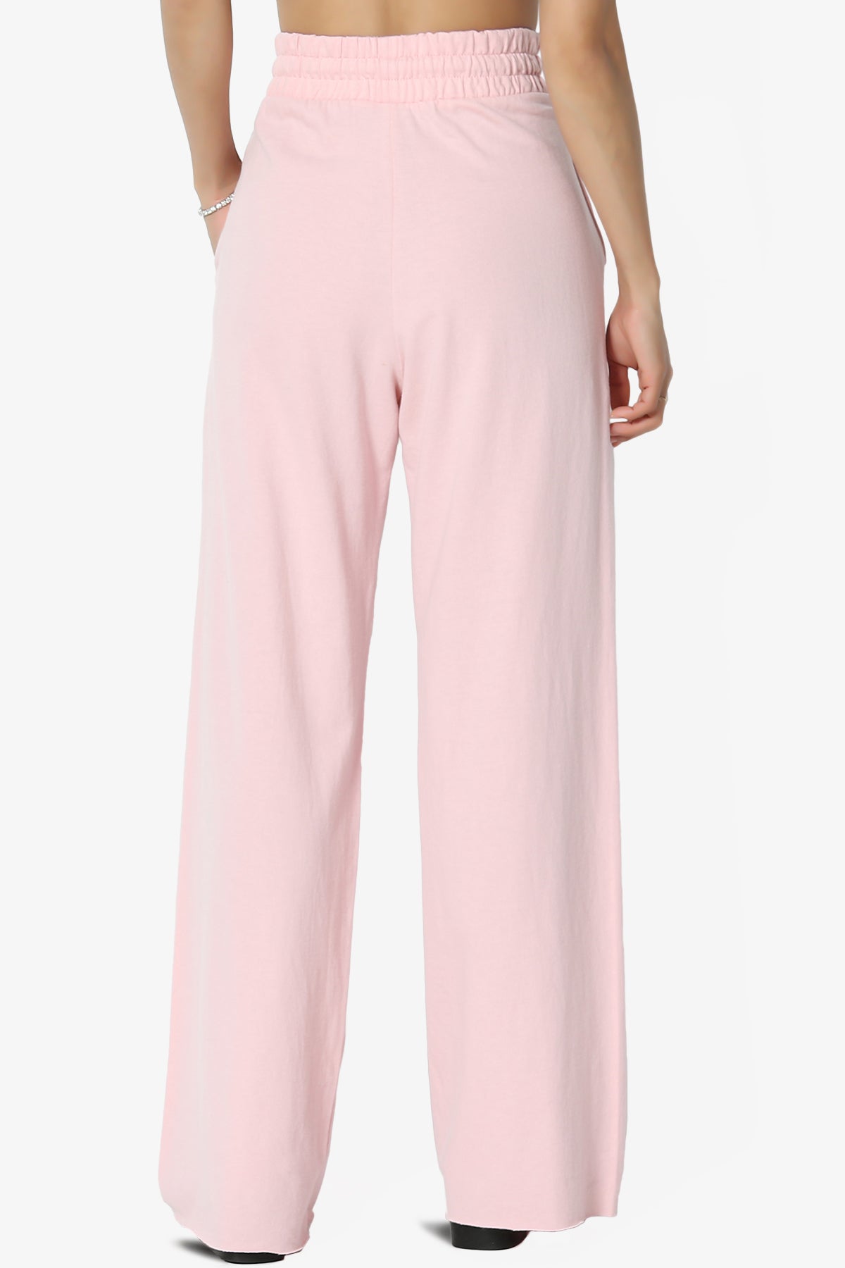 Nia Cotton Terry Wide Leg Track Pants PLUS
