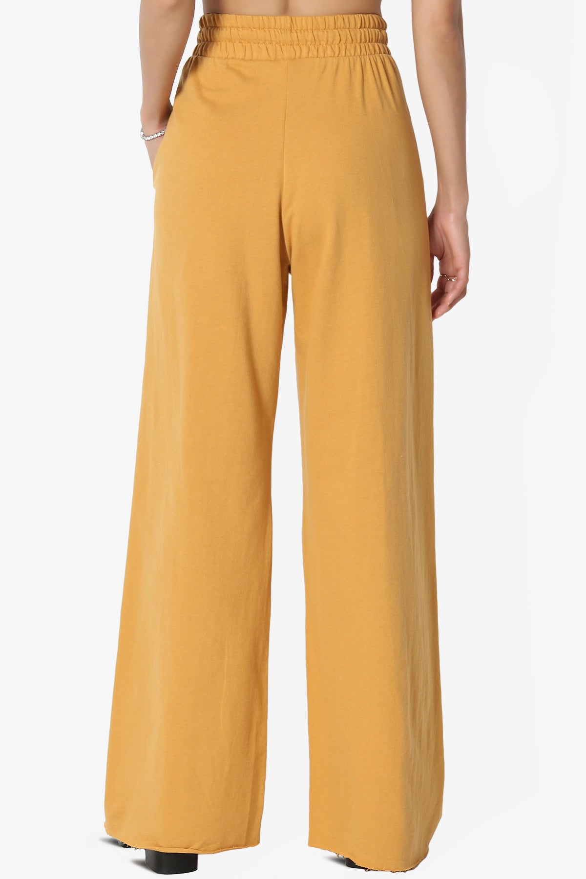 Nia Cotton Terry Wide Leg Track Pants