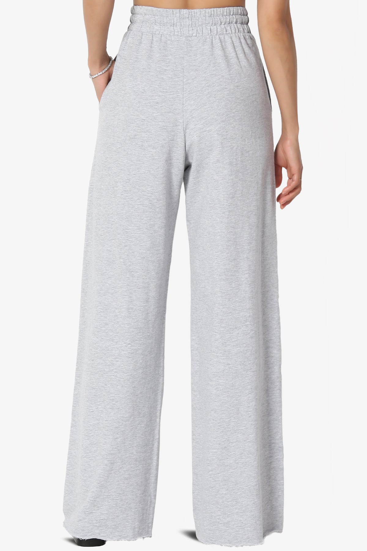 Nia Cotton Terry Wide Leg Track Pants