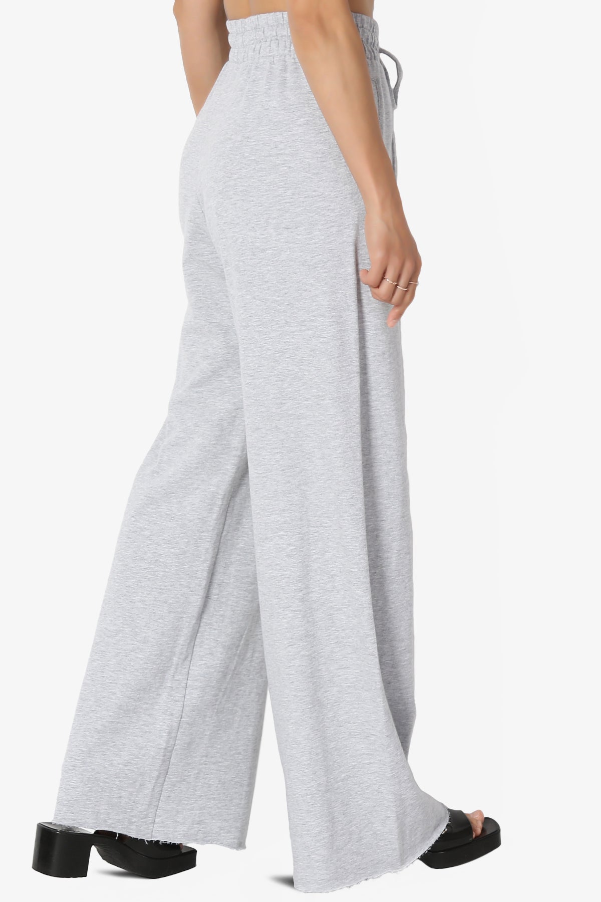 Nia Cotton Terry Wide Leg Track Pants
