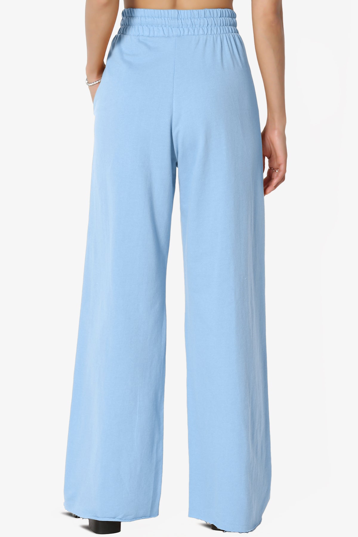 Nia Cotton Terry Wide Leg Track Pants