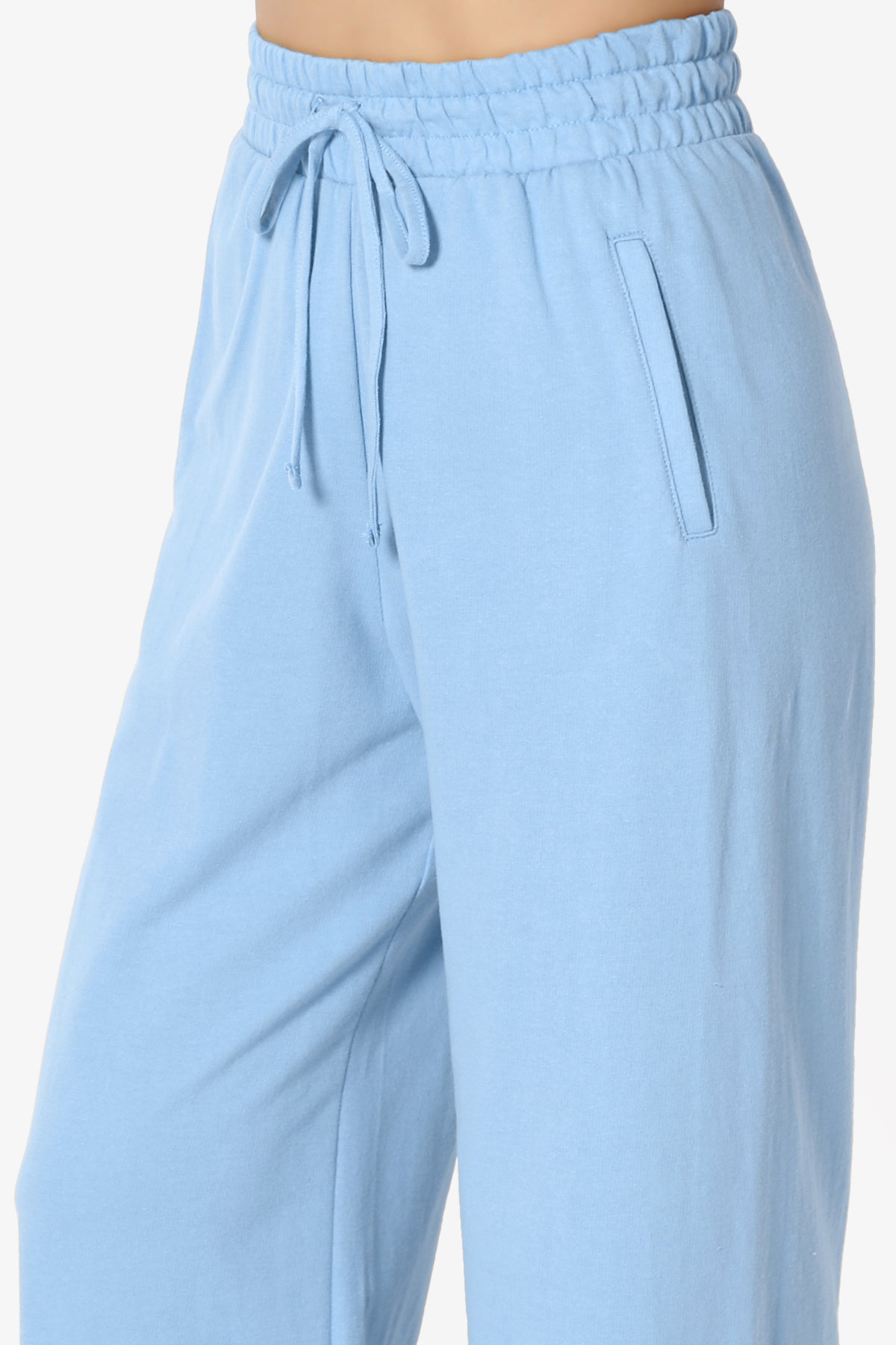 Nia Cotton Terry Wide Leg Track Pants