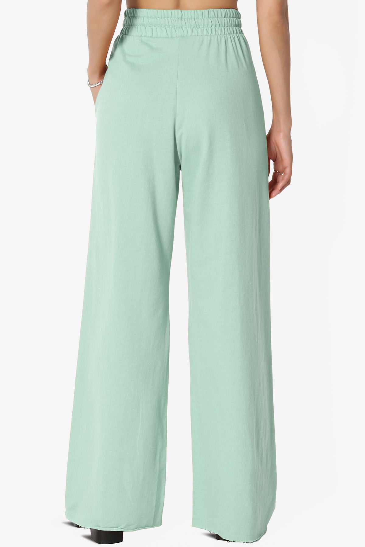 Nia Cotton Terry Wide Leg Track Pants PLUS