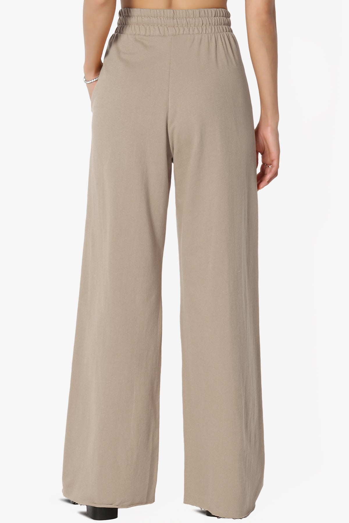 Nia Cotton Terry Wide Leg Track Pants