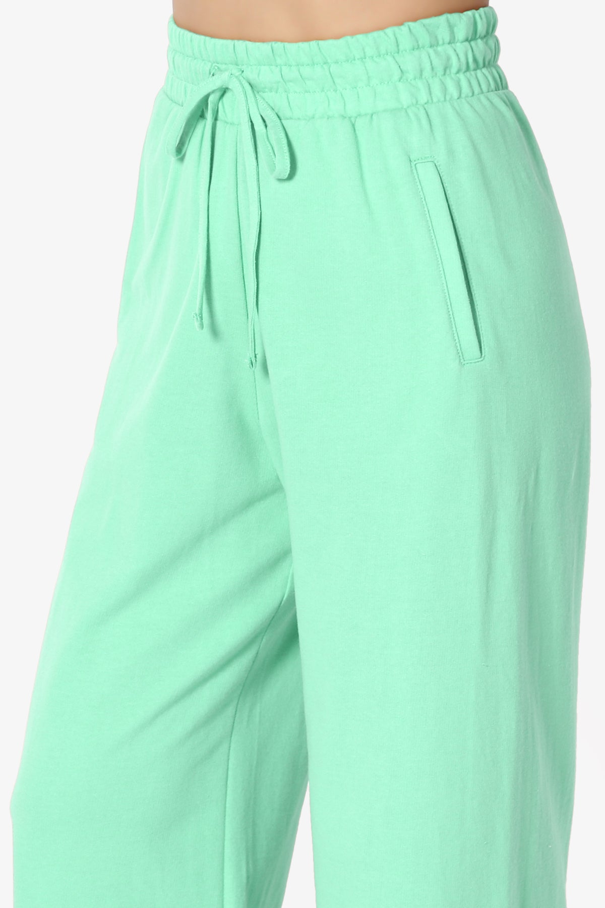 Nia Cotton Terry Wide Leg Track Pants