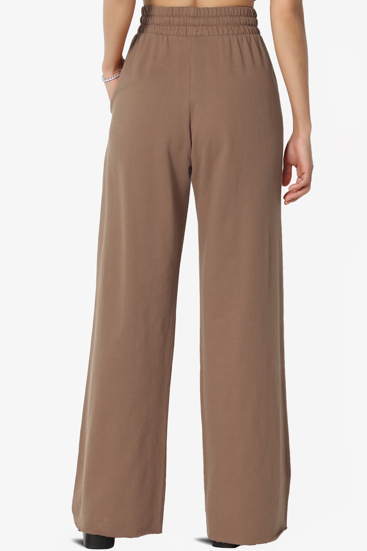 Nia Cotton Terry Wide Leg Track Pants