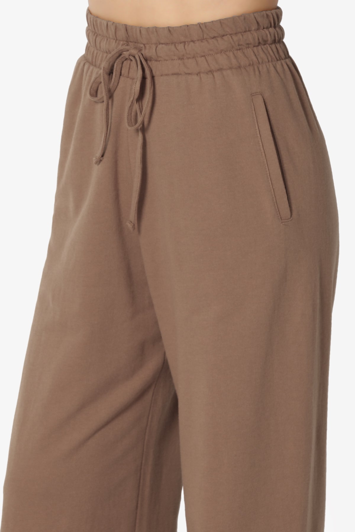 Nia Cotton Terry Wide Leg Track Pants