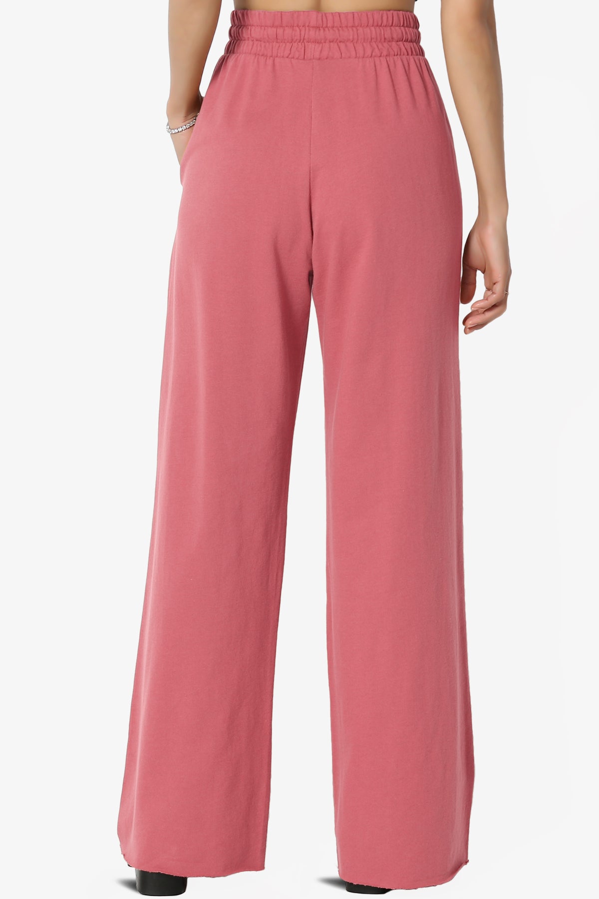 Nia Cotton Terry Wide Leg Track Pants