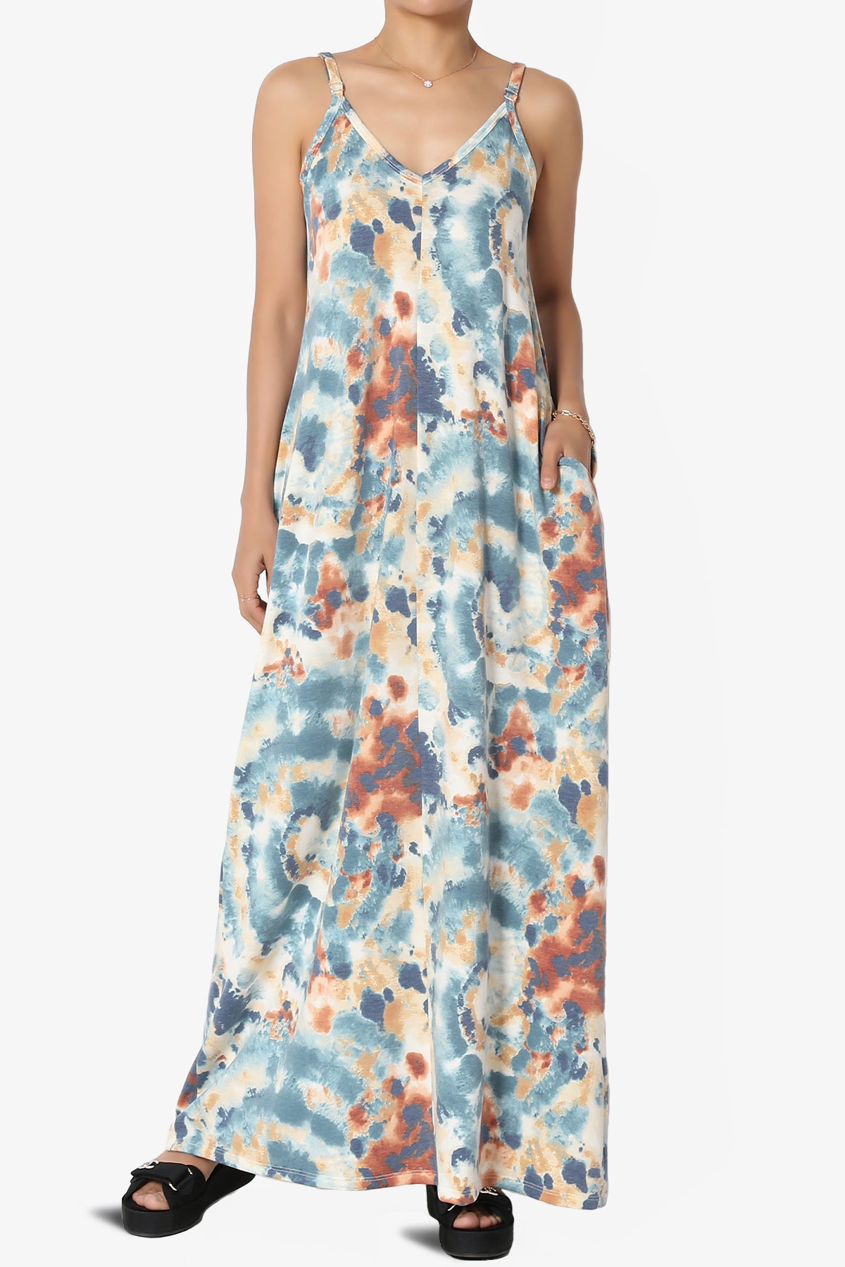 Moira Tie Dye Terry Cami Maxi Dress