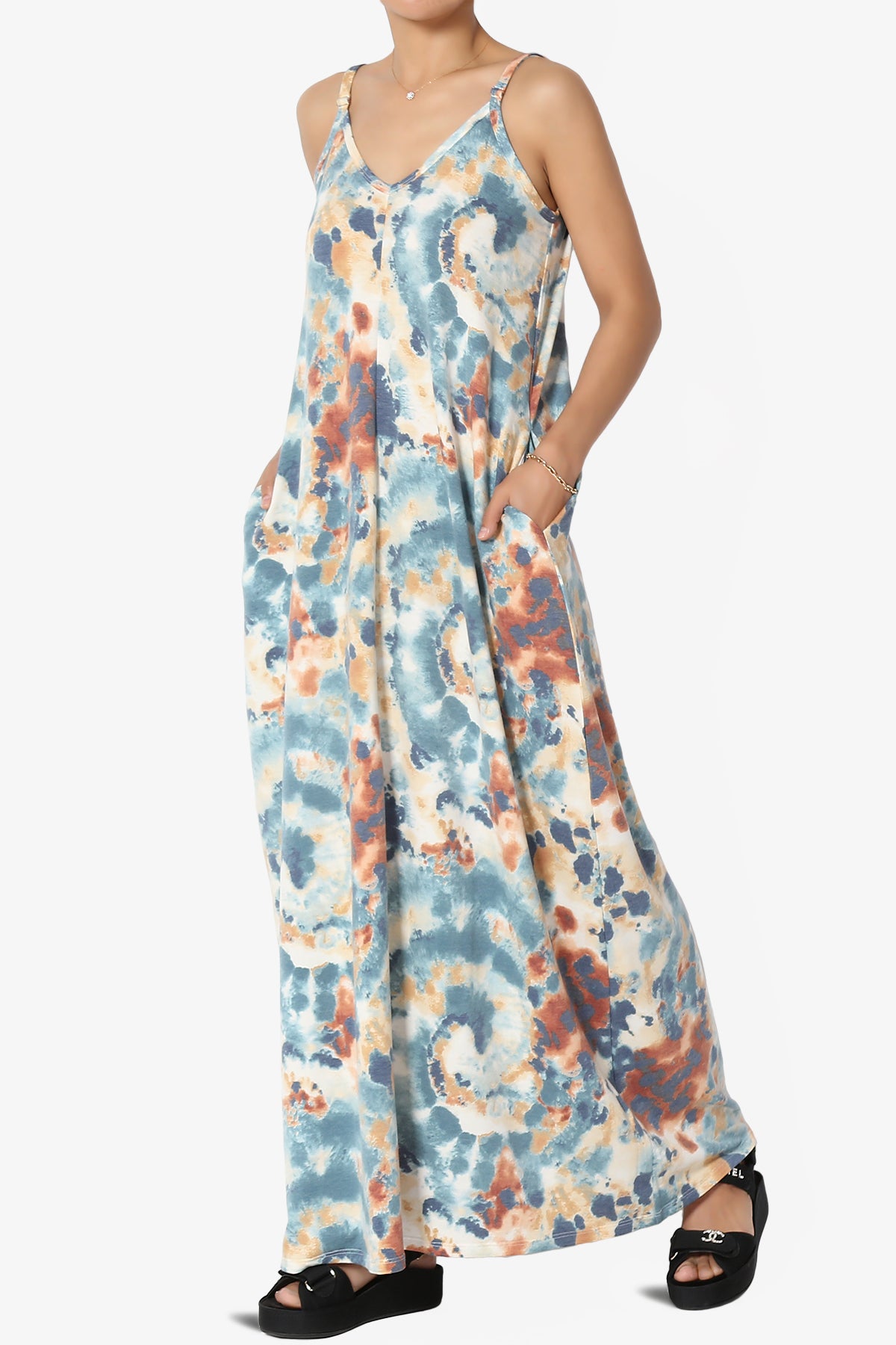Moira Tie Dye Terry Cami Maxi Dress