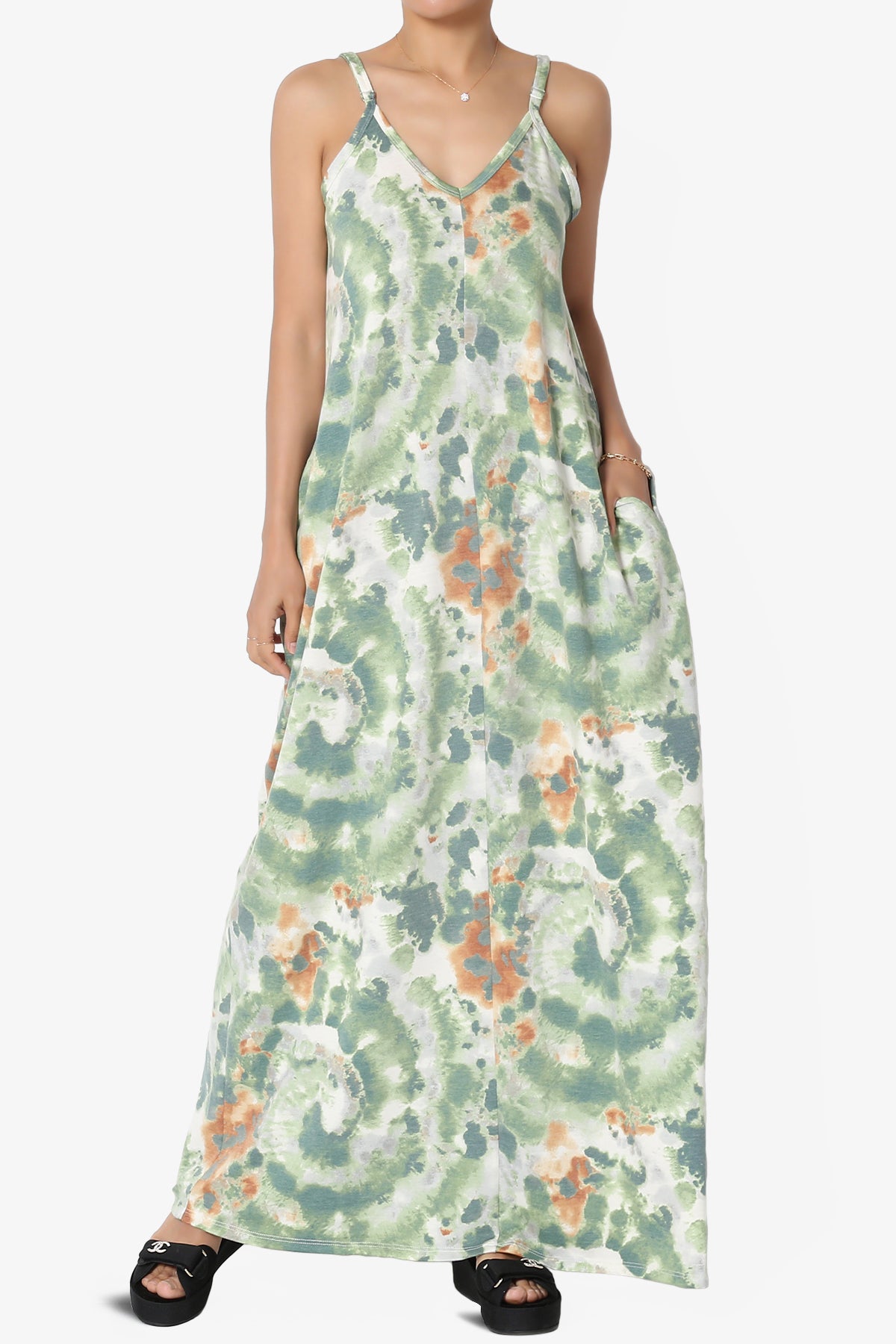 Moira Tie Dye Terry Cami Maxi Dress