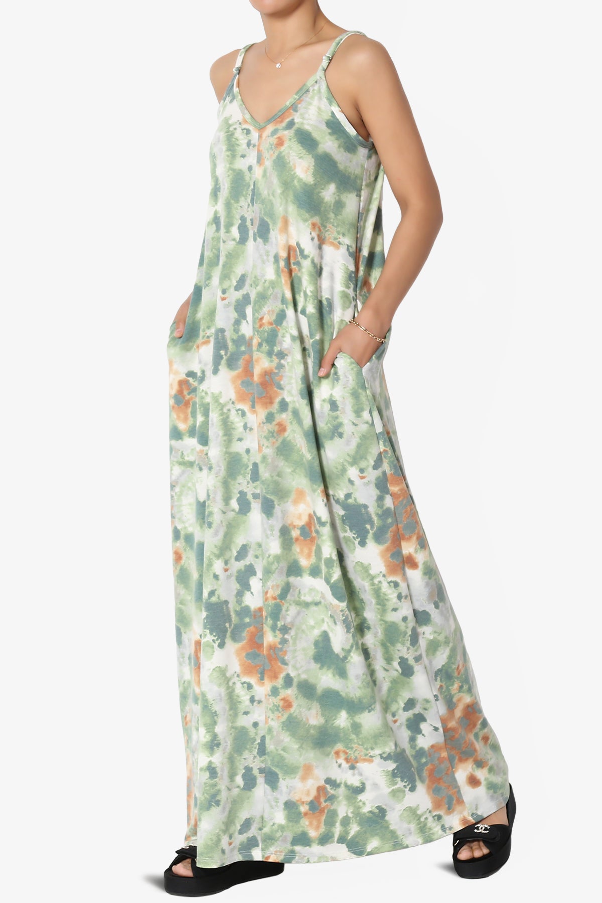 Moira Tie Dye Terry Cami Maxi Dress