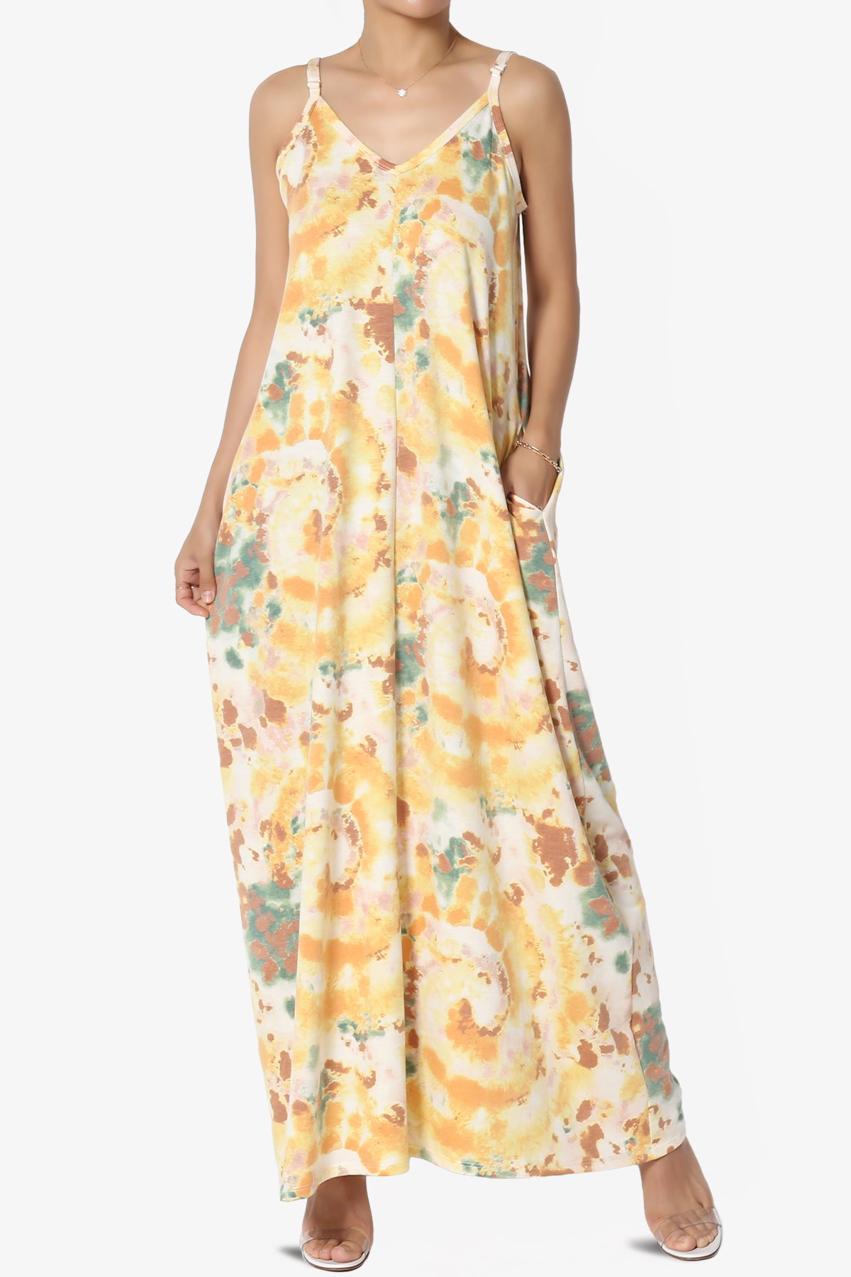 Moira Tie Dye Terry Cami Maxi Dress