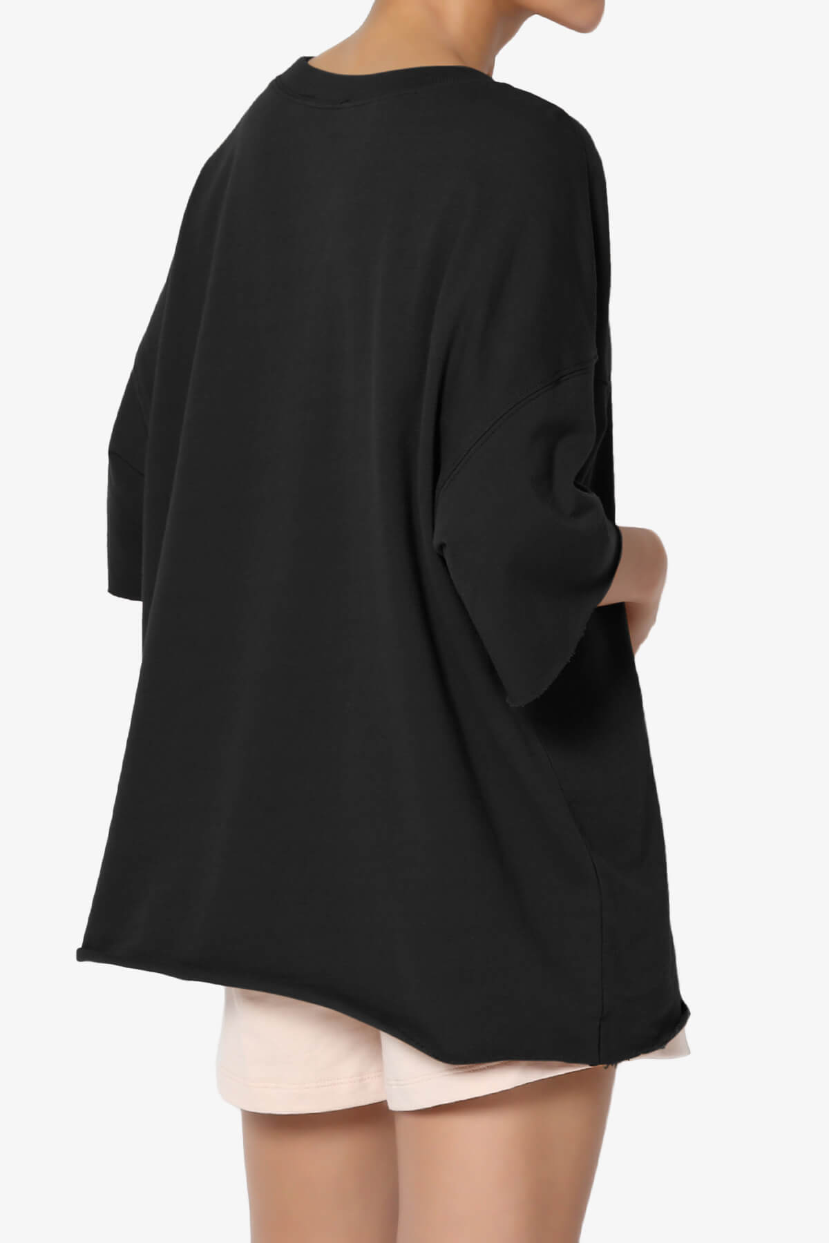 Danube Drop Shoulder Cotton Top BLACK_4